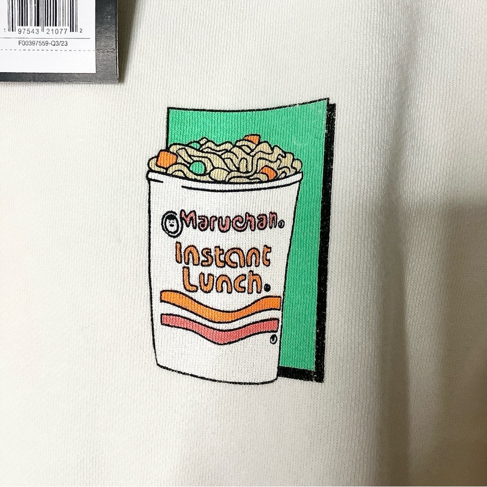 Art Class NWT XS(4/5) Boy' Maruchan Ramen Noodle Graphic Hoodie cream - Picture 11 of 16